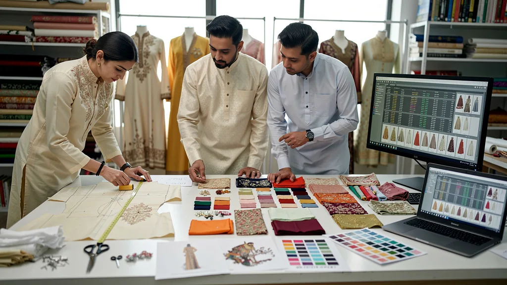 Click to manage / replace image Fabric and Design Compatibility for Your Wedding Kurta