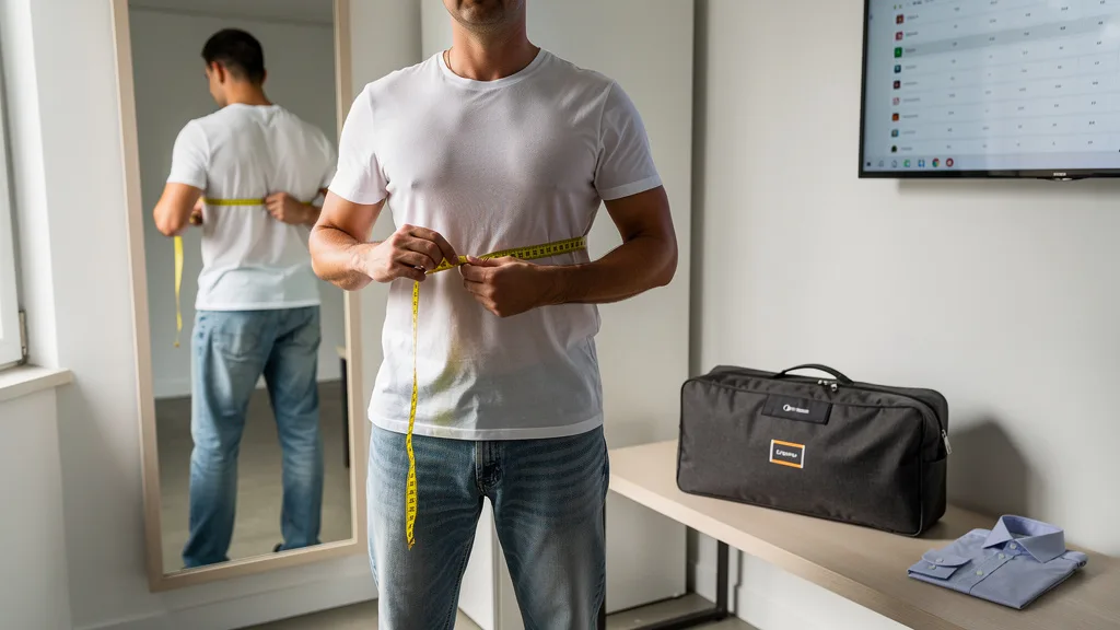 Click to manage / replace image Top Tools - Measuring chest width is a key step when using tools for finding your perfect premium shirt size.