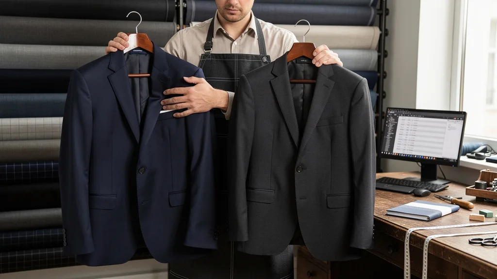 Click to manage / replace image How to Style Navy and Charcoal Suits