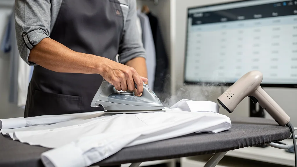 Click to manage / replace image A Beginner Guide to Premium Shirt Care ironing a premium shirt