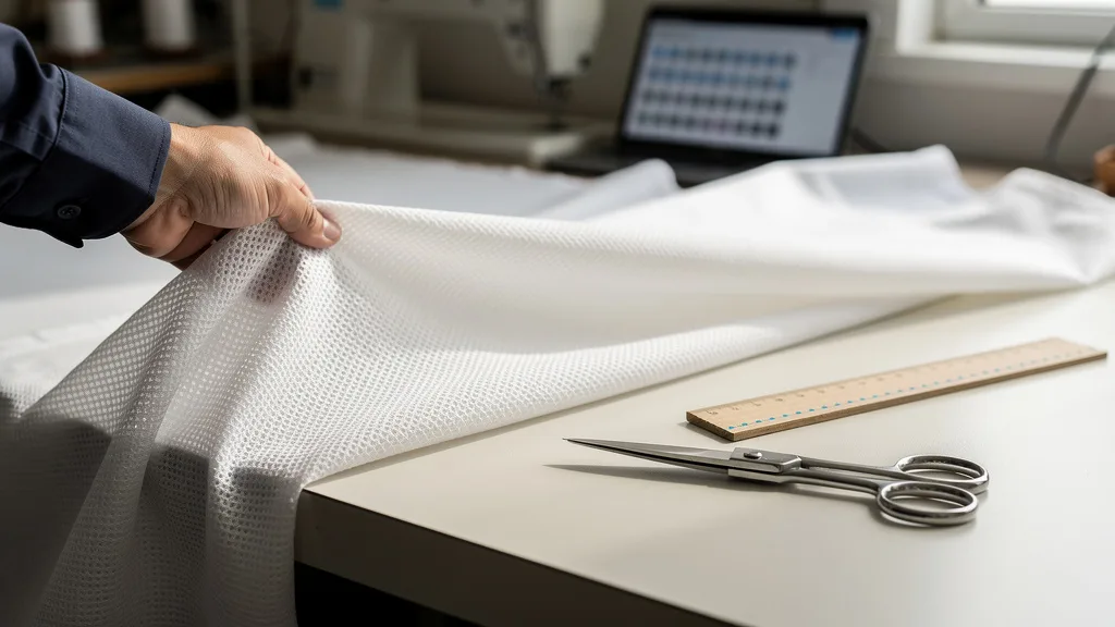 Click to manage / replace image Close-up view of a white cotton kurta