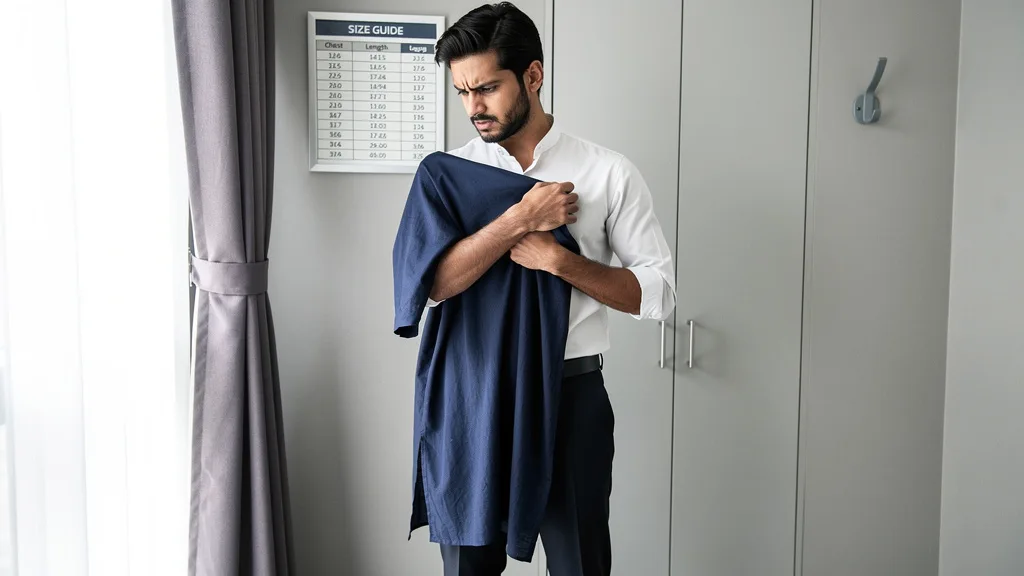 Click to manage / replace image Kurta Size - Common kurta sizing mistakes too big