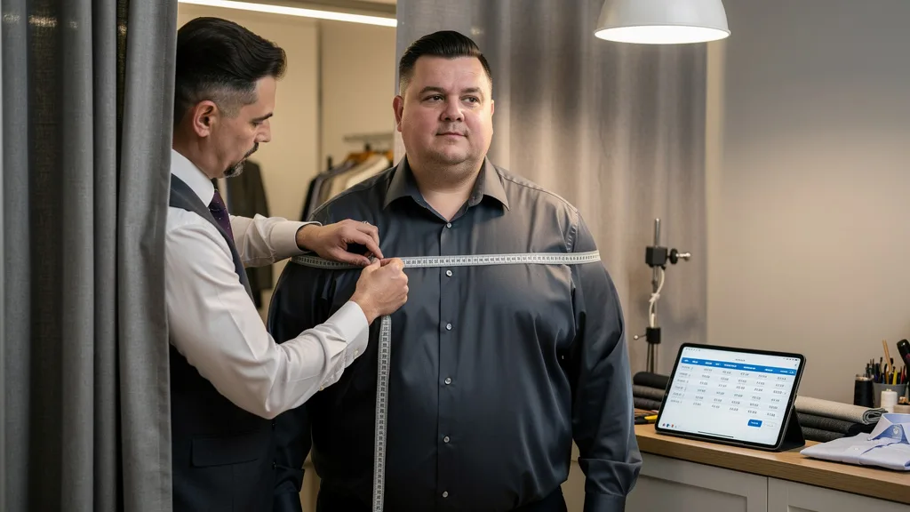 Click to manage / replace image How to Measure Your Chest - Common Mistakes When Measuring Your Chest for a Premium XXXL Shirt