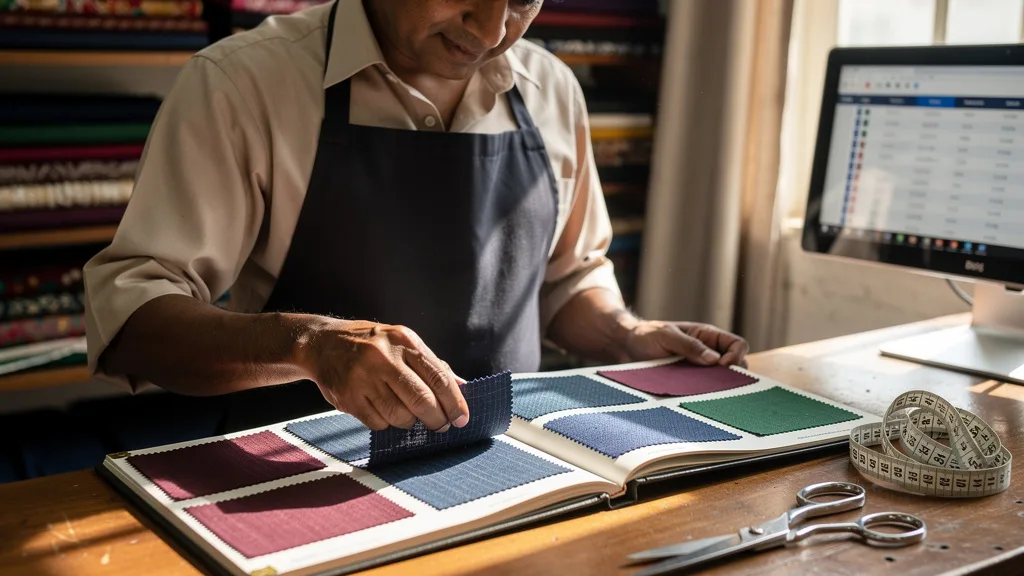 Click to manage / replace image Choosing the right fabric to avoid mistakes when buying a kurta online for big sizes.