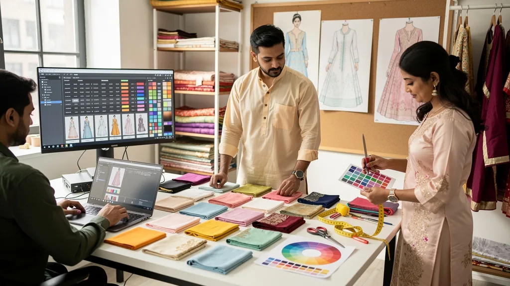 Click to manage / replace image Colour Considerations for the Perfect Wedding Kurta