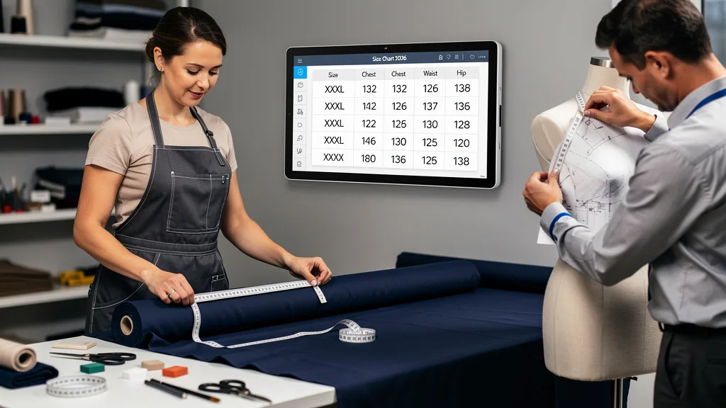 Click to manage / replace image General XXXL Size Chart for 2026