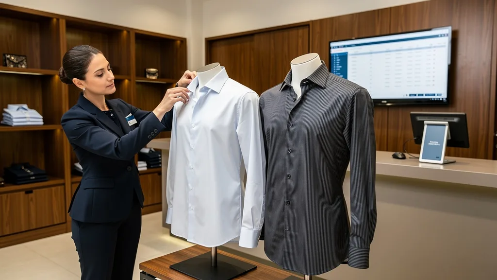 Premium shirt brands display