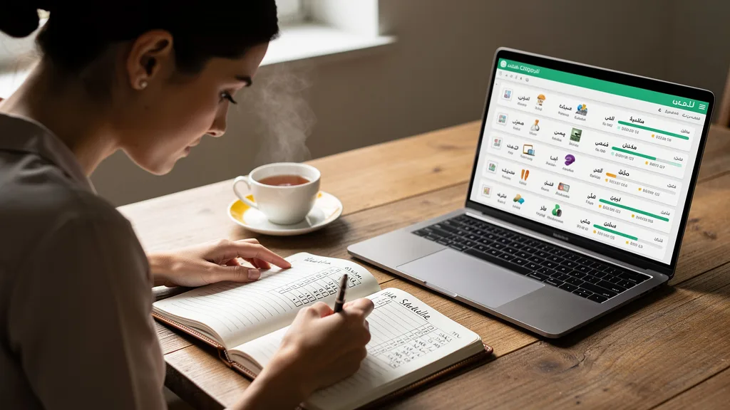 A dedicated learner creating a self-study plan for learning Arabic using free tools.