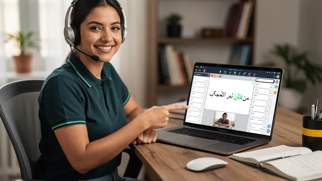 An online tutor providing personalized instruction for learning Quranic Arabic.
