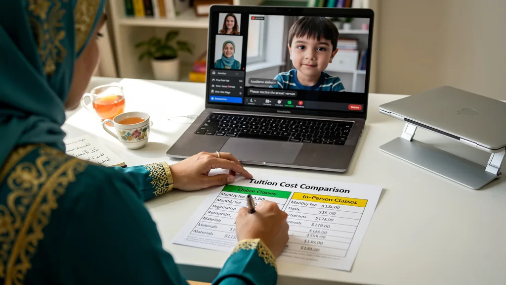Cost Comparison: Online vs. In-Person Quran Instruction