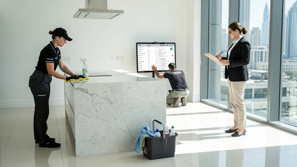 A comparison showing the dramatic difference between a standard clean and a thorough move-in deep clean.