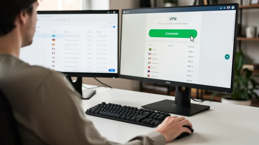 Click to manage / replace image User disabling a VPN connection on their computer to fix an access error.