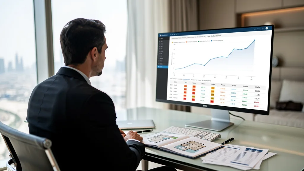 Click to manage / replace image Analyzing Dubai real estate market trends and potential resale value for a luxury penthouse investment.