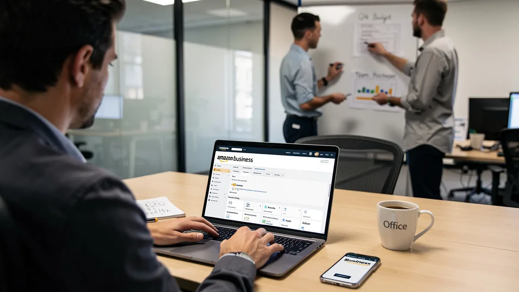 A detailed view of the Amazon Business Analytics dashboard showing key performance indicators for B2B sales.