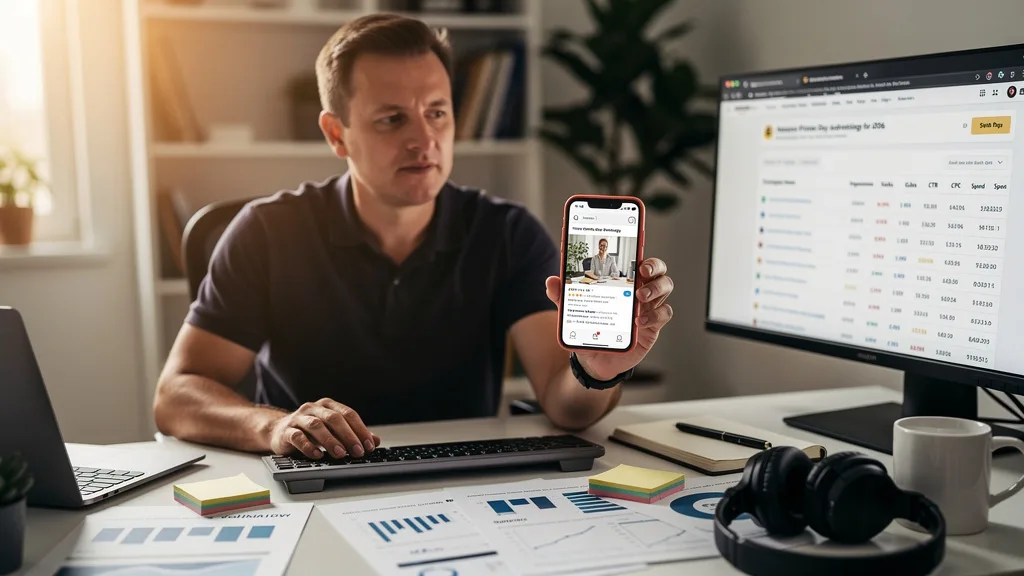 A Sponsored Brands video ad capturing a shopper