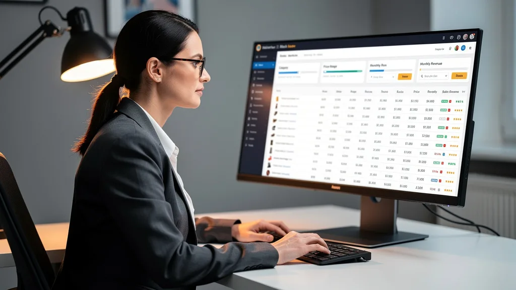 The Helium 10 Black Box tool interface with filters set for Amazon product research.