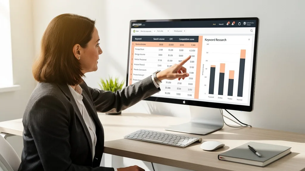 A keyword research tool dashboard displaying crucial market demand data for Amazon products.