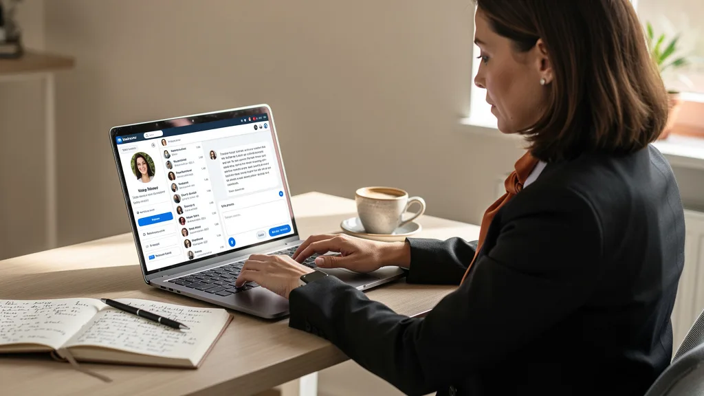 Click to manage / replace image Drafting a personalized LinkedIn message to an Amazon brand owner.