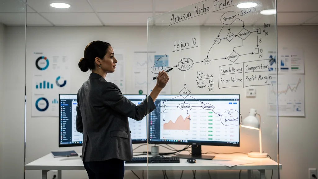 A data analyst reviewing the algorithm behind a product research tool