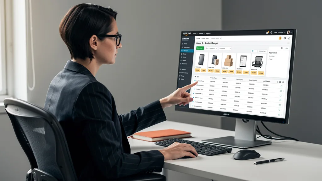 The dashboard for Amazon Brand Registry showing tools like A+ Content Manager.