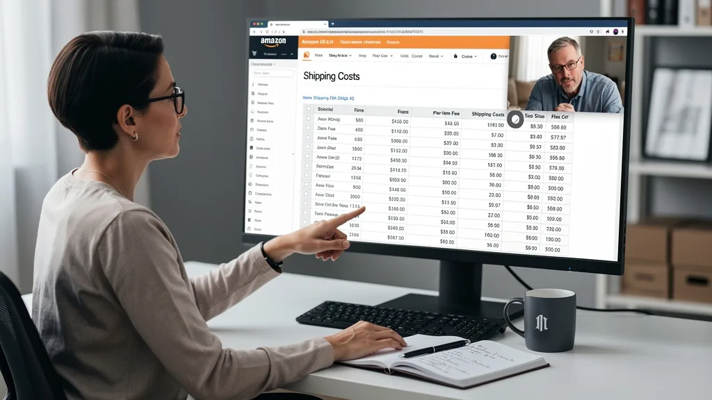 An Amazon consultant helping a seller analyze their FBA oversize item fees and shipping plan.