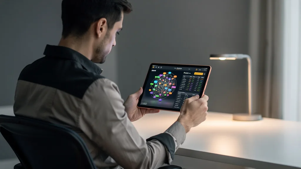 Click to manage / replace image A software interface displaying colorful, interconnected keyword clusters for an Amazon product.