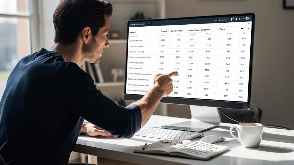 Click to manage / replace image Amazon seller using a keyword research tool to identify terms for on-page Amazon SEO.