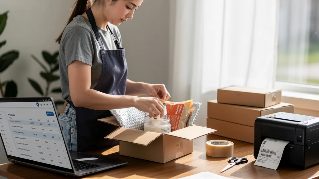 Seller using Fulfilled by Merchant (FBM) with cold packs to ship heat-sensitive items in summer.