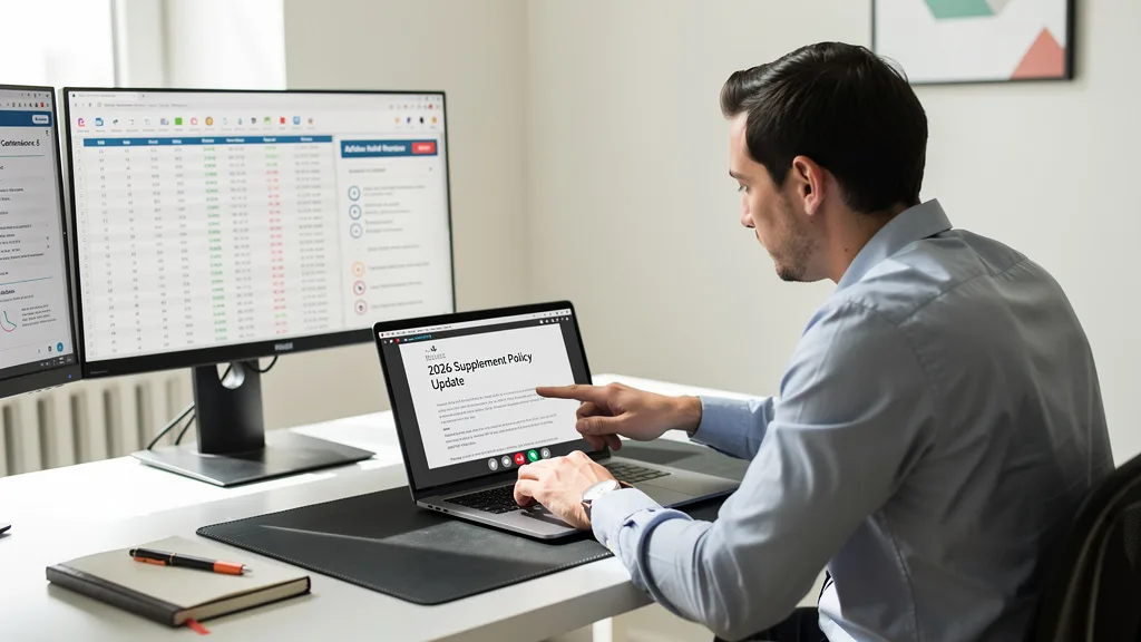Click to manage / replace image An Amazon seller participating in a webinar about the 2026 dietary supplement policy updates.