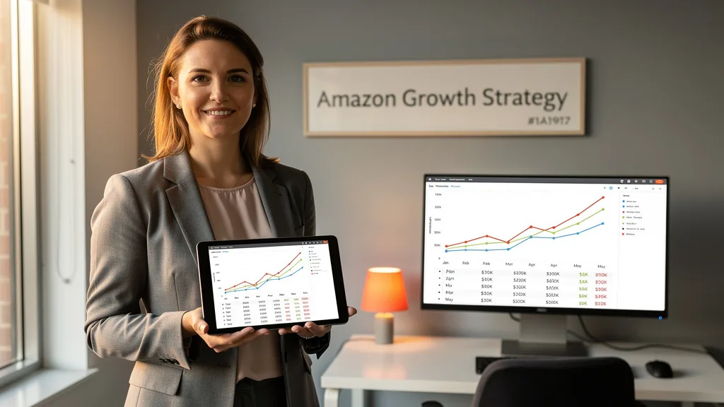 Click to manage / replace image A graph showing significant profit growth for an Amazon brand after hiring a consulting agency.