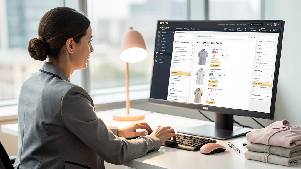 An Amazon seller creating a compliant and optimized product listing for an apparel item in Seller Central.