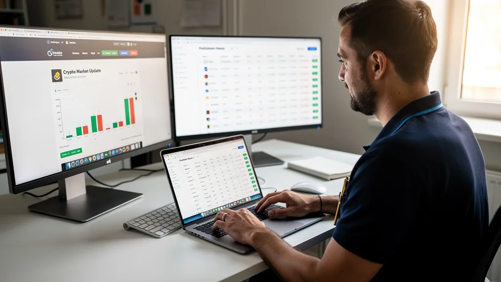 Click to manage / replace image An analyst vetting a publisher