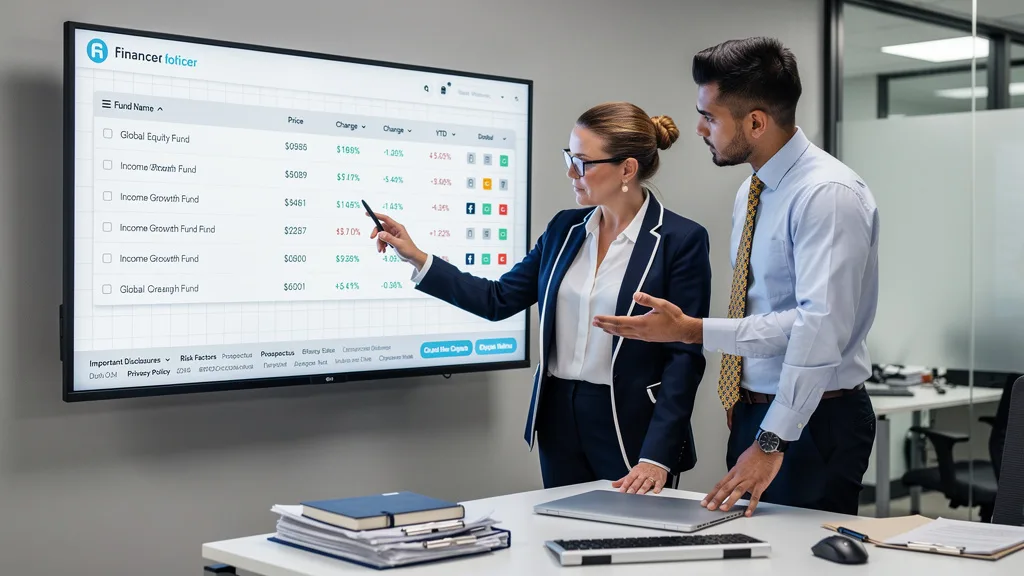 Compliance and marketing team reviewing a finance website