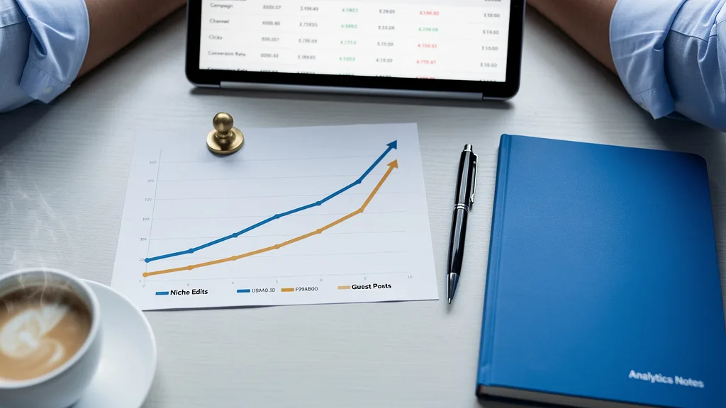 A financial chart comparing the typically lower cost of niche edits to the higher investment for guest posts.