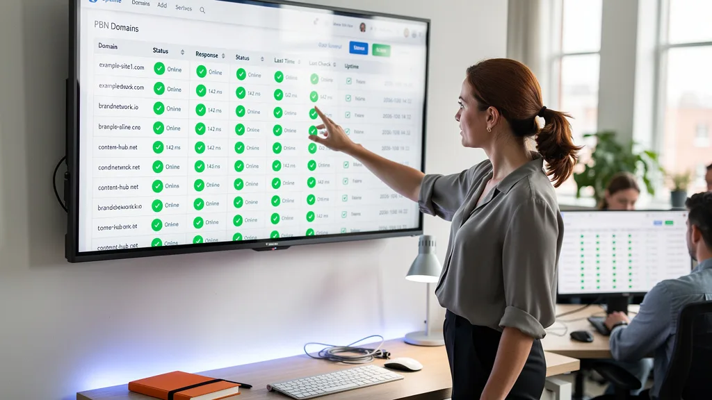 Click to manage / replace image Monitoring PBN domain health with an uptime tracking tool to ensure all sites are online.
