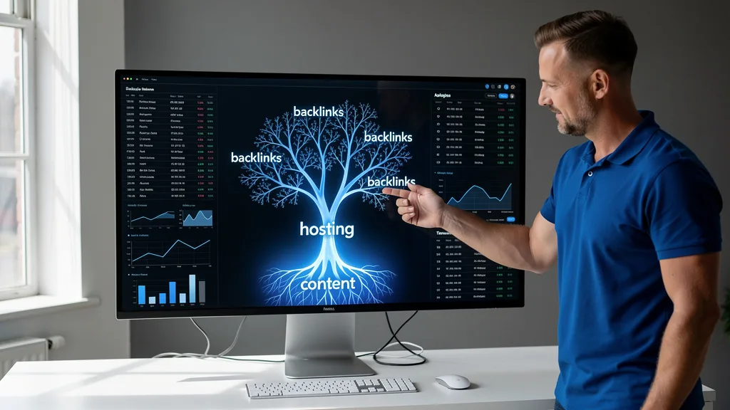 Click to manage / replace image A digital tree graphic symbolizing a 90-day PBN warm-up with roots for hosting and content and branches for backlinks.