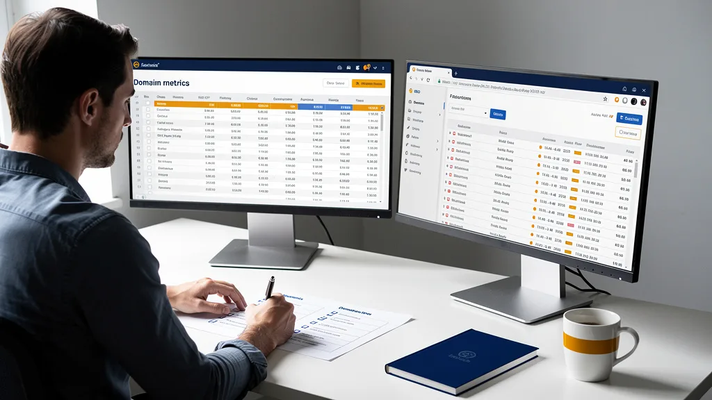 Click to manage / replace image An SEO analyst checks for natural, contextual link placement within high-quality article content.