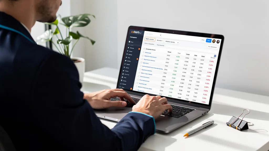 Using an SEO tool to filter a competitor