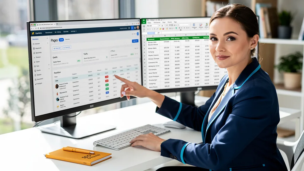 Click to manage / replace image An analyst evaluating a website