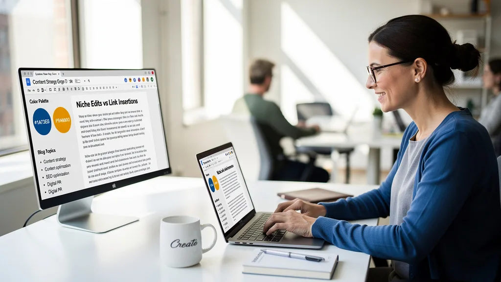 A content strategist writing a guest post article according to a target website