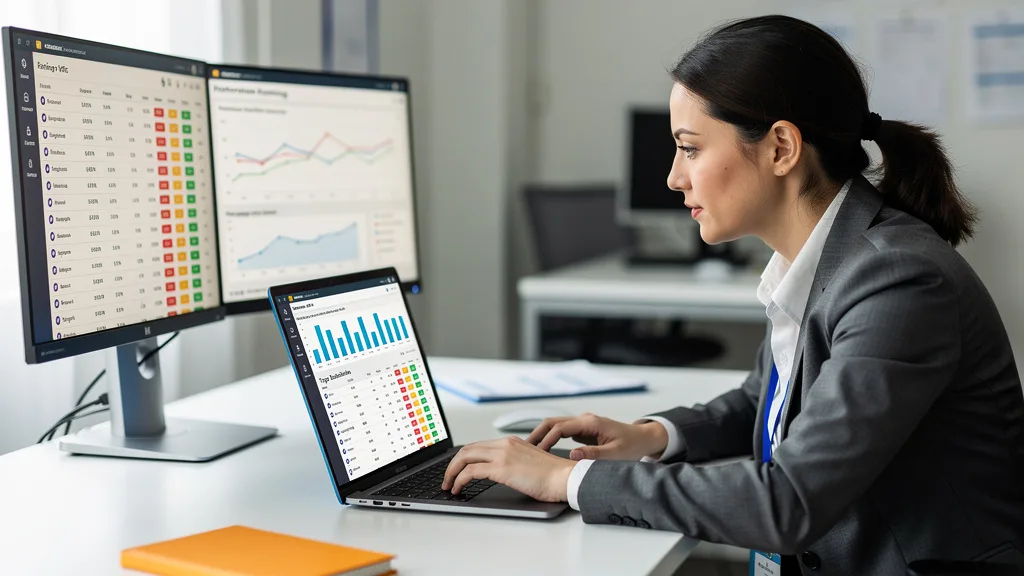 Click to manage / replace image An SEO specialist analyzing a domain